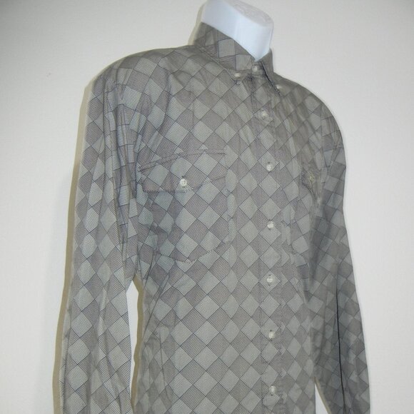 Roper Lone‎ Roo  Shirt Men's XL Aztec Western Button Down Long Sleeve - Picture 7 of 9